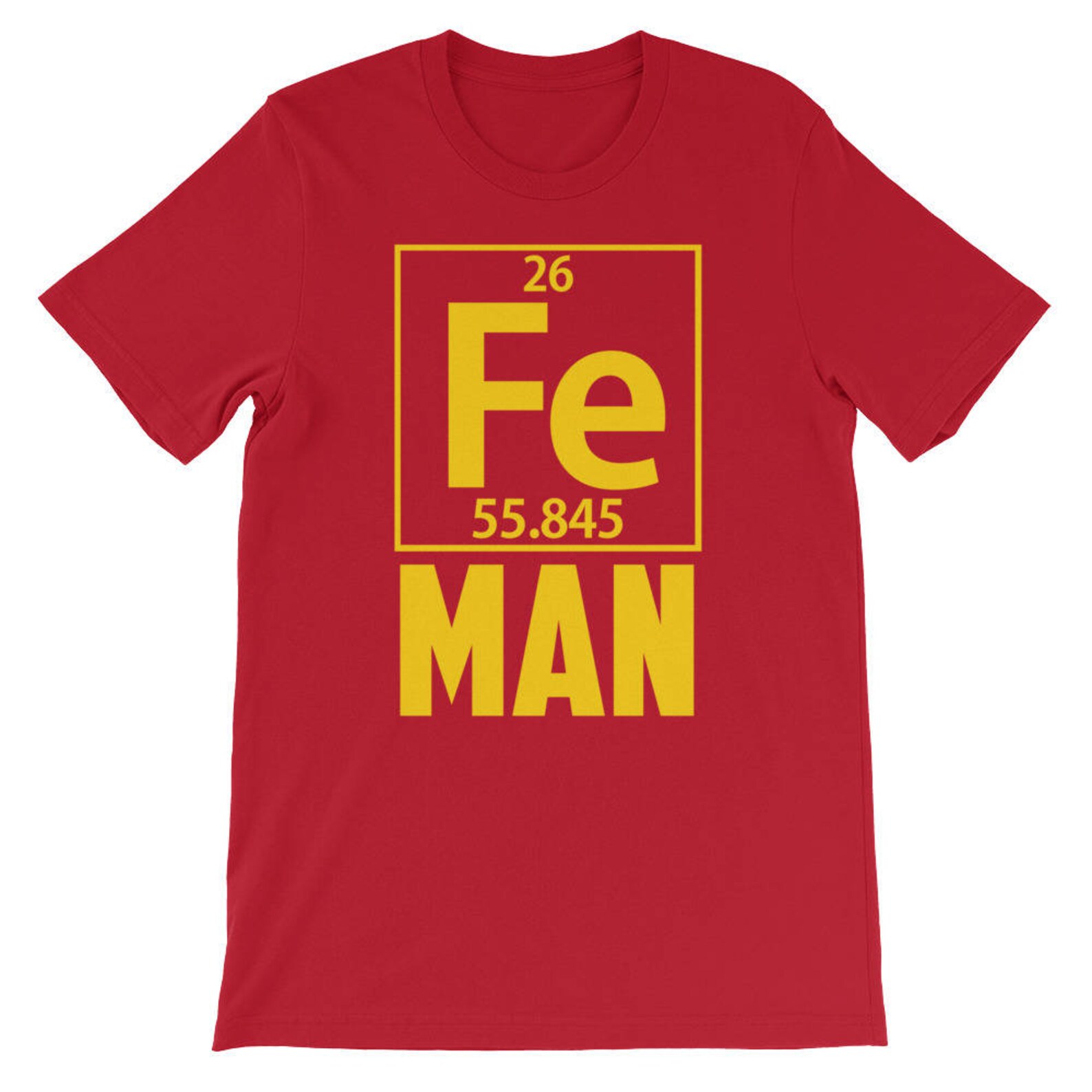 Fe Man Science Periodic Table Iron Element Halloween Costume Unisex
