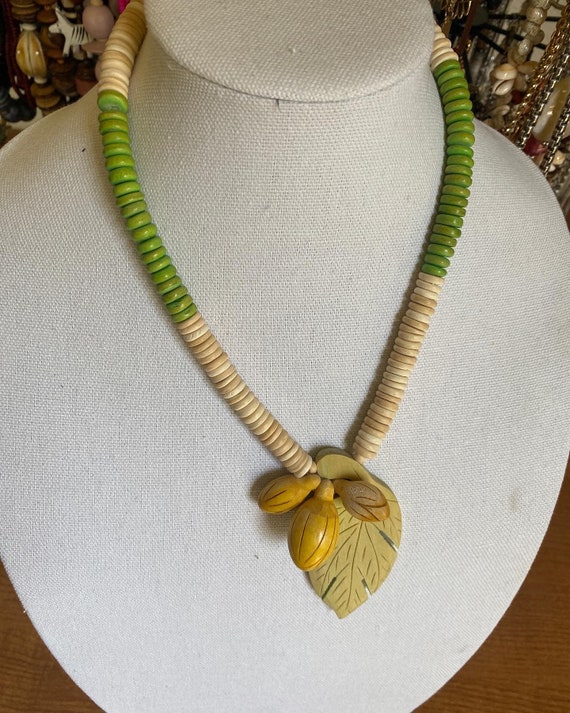 Handmade tribal inspired statement necklace - image 1