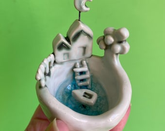 Ceramic miniature fairy world