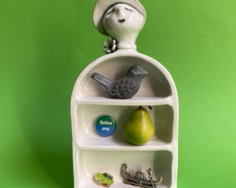 Ceramic shrine trinket treasure shelves shrine