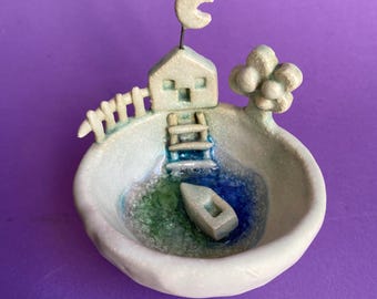 Ceramic miniature fairy world