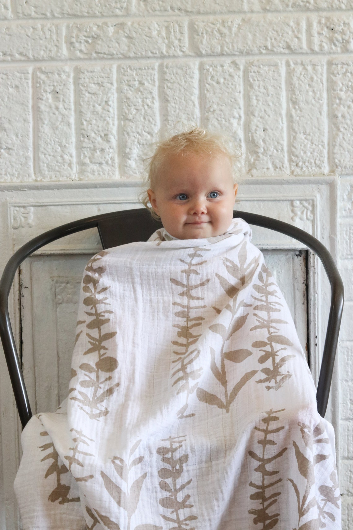 Cotton Swaddling Blanket Hand printed baby blanket cotton Etsy