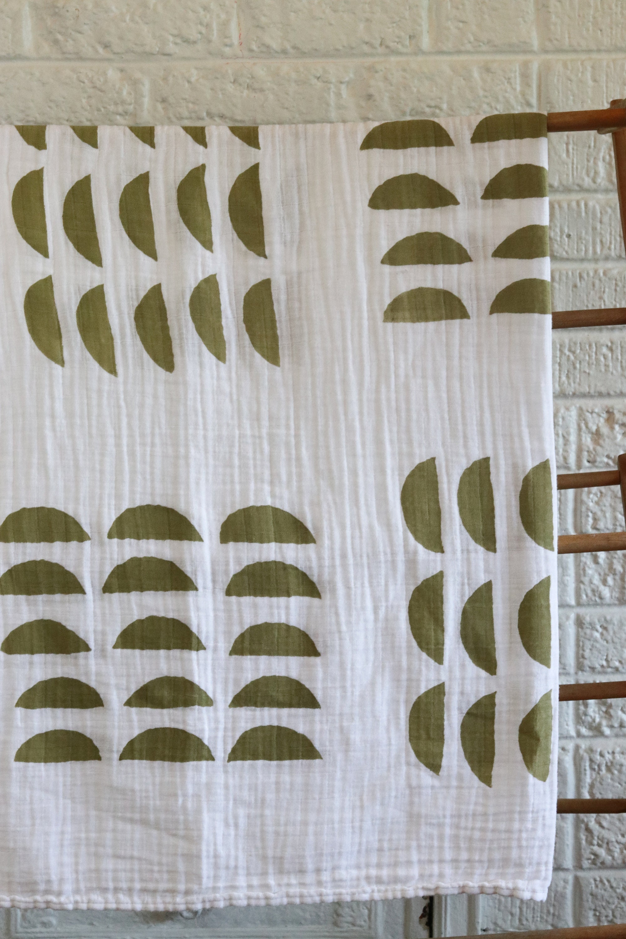 Cotton Swaddling Blanket hand printed baby blanket cotton Etsy