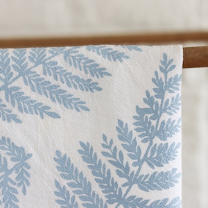 Tea Towel Flour Sack Towel Kitchen Towel Fern Tea Towels Botanical Towel Natural Cotton Tea Towel Dish Towel