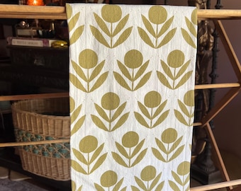 Imperfect Green Tea Towels, 100% Cotton Flour Sack Towel, Rustic Kitchen Decor, Gift Under 20, CLEARANCE