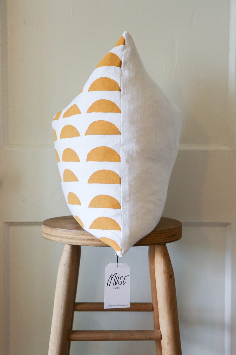 Yellow Linen Pillow Cover Throw Pillow Cover Boho Pillow Cover Etsy