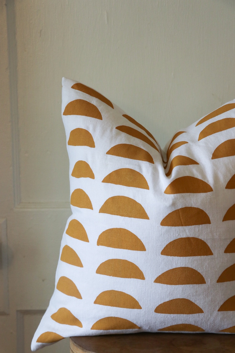 Yellow Linen Pillow Cover Throw Pillow Cover Boho Pillow Cover Etsy