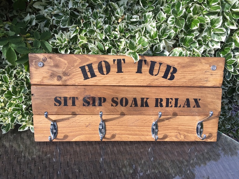 Hot Tub Signs With Hooks