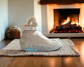 Back to the Future Shoes, Crochet Sneaker, Marty McFly Sneakers, Sneakerhead Gifts
