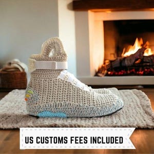 Back to the Future Shoes, Crochet Sneaker, Marty McFly Sneakers, Sneakerhead Gifts