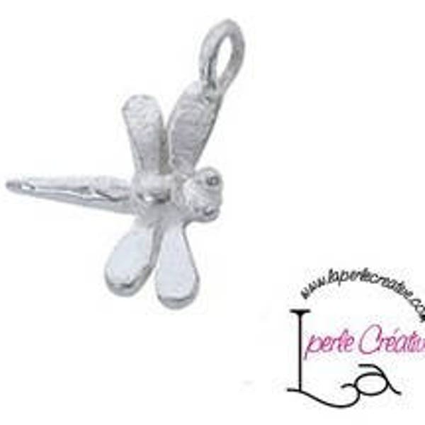 Breloque Argent 925 Libellule Charm Pendentif