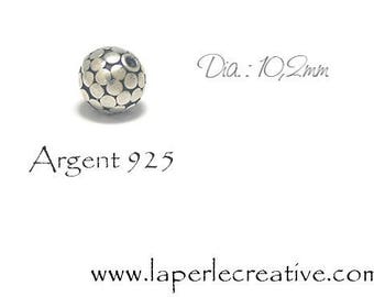 Pearl Silver 925 10mm dots