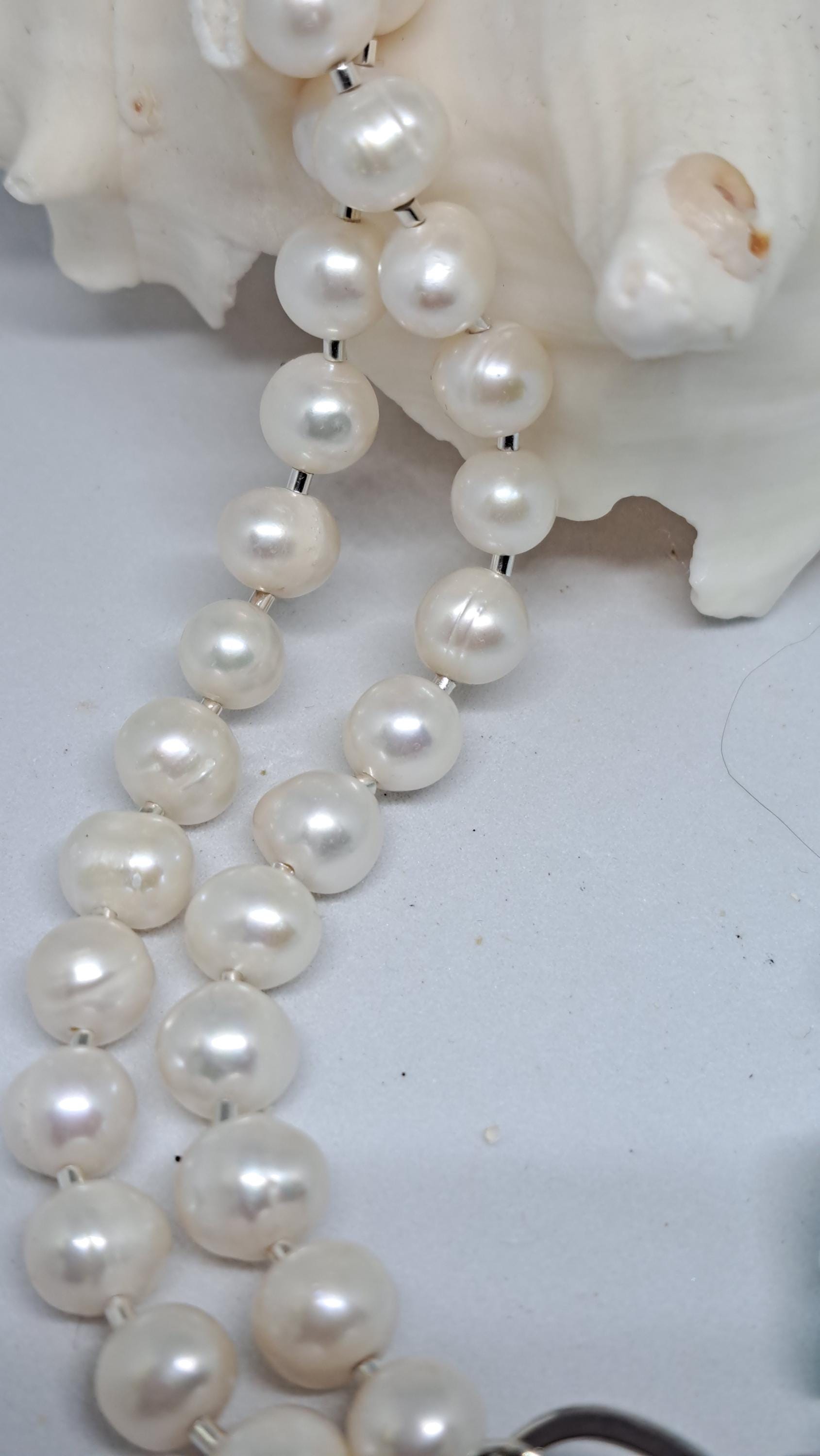 Collier Perles Pépites En Forme De Pièce Avec Aigue-marine Naturelle - 17,5 Pouces - 45 Carats
