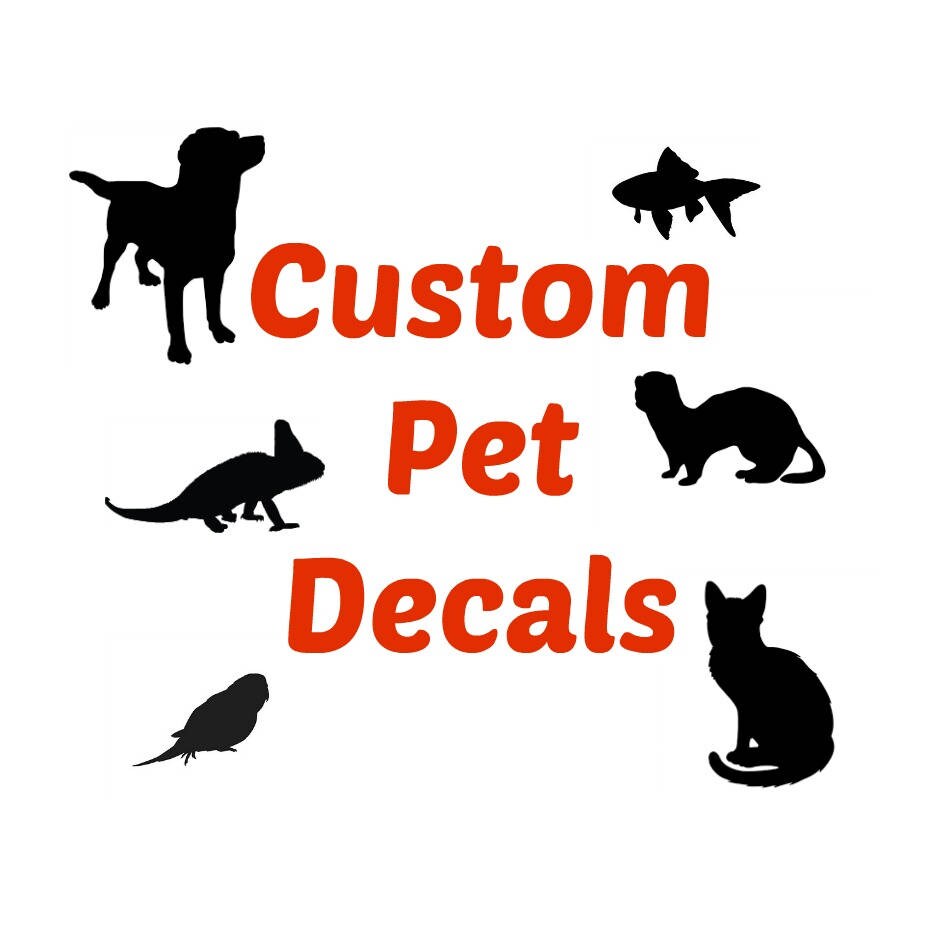 Custom Pet Decals Etsy