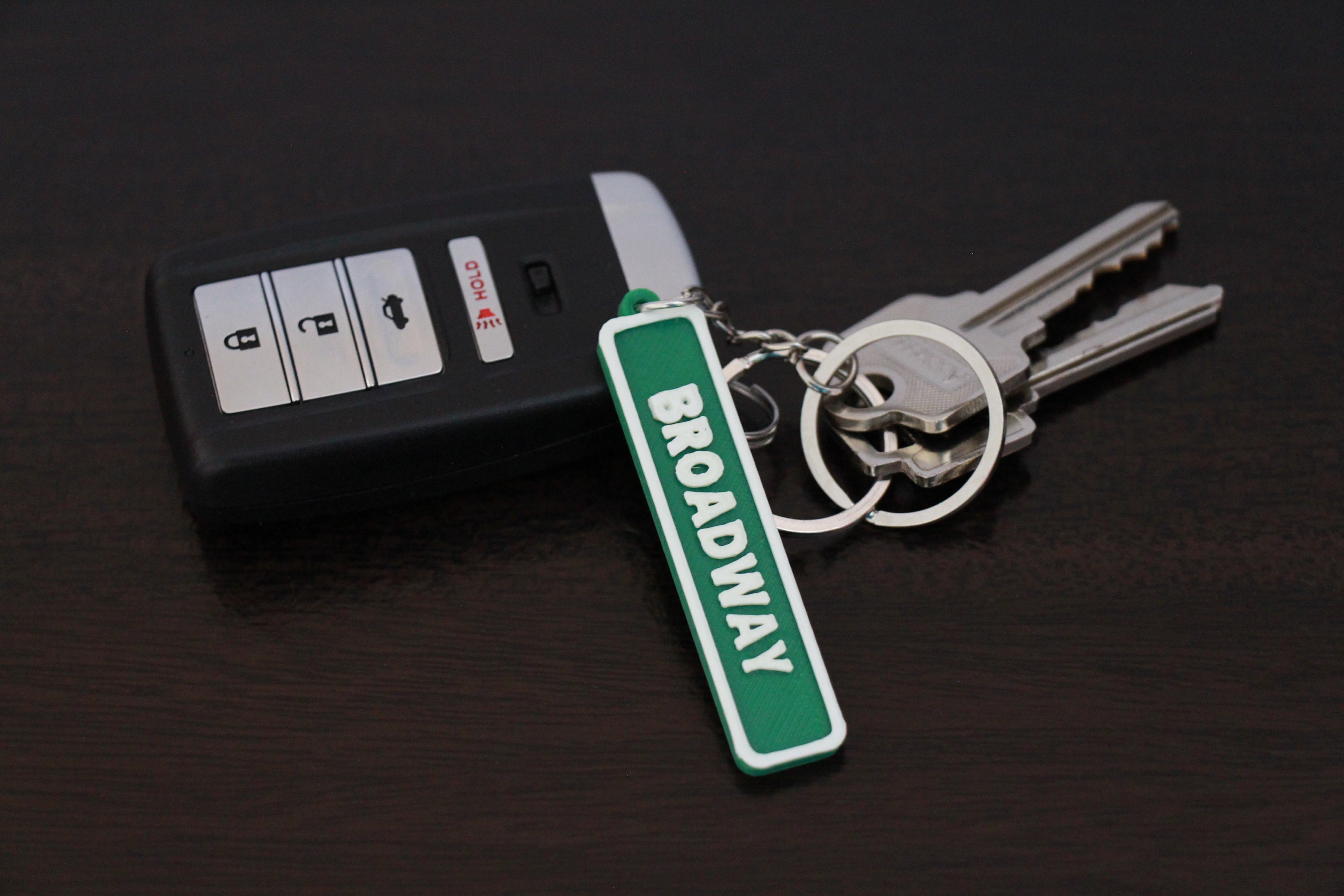 Custom Street Sign Keychain favorite Street Sign Wall Street Etsy