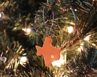 Texas - Custom State Ornament (Christmas Ornament, Custom Ornament, Texas Ornament, Texas Gift)