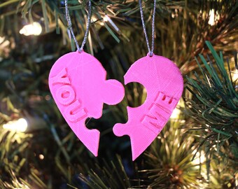 Custom Heart Ornament (Sweetheart Ornament Heart Ornament, Personalized Ornament, Valentines Day Ornament, Valentines Ornament)