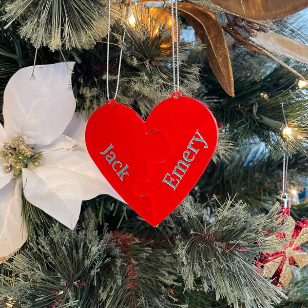 Puzzle Heart Ornament