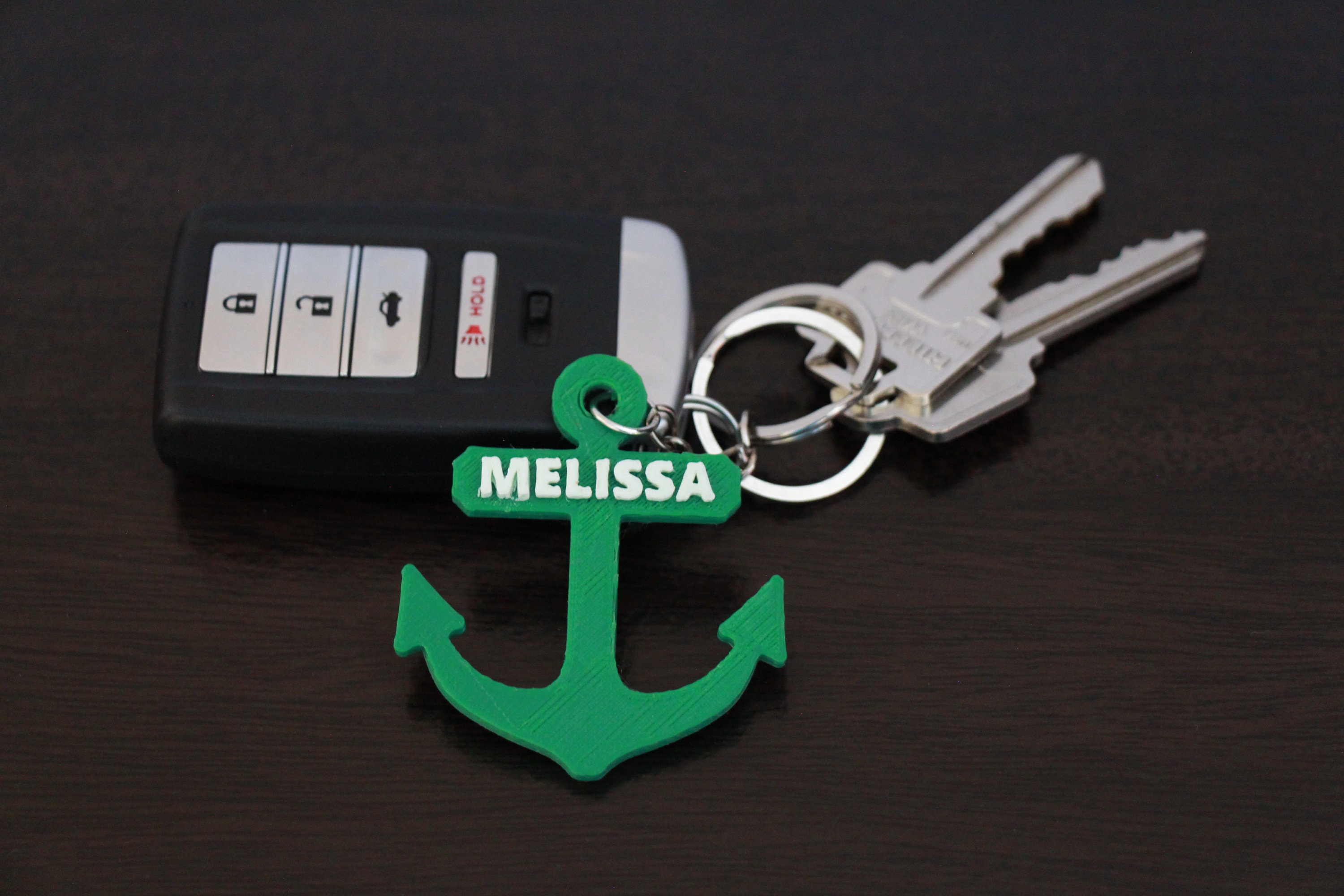 Llavero Ancla De Plata Con Cordón Personalizable | Joyería Hago