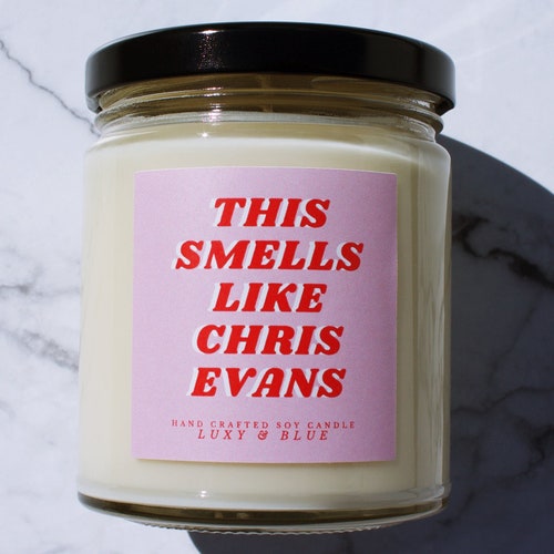 This Smells Like Chris Evans Candle Birthday Gift Funny Etsy