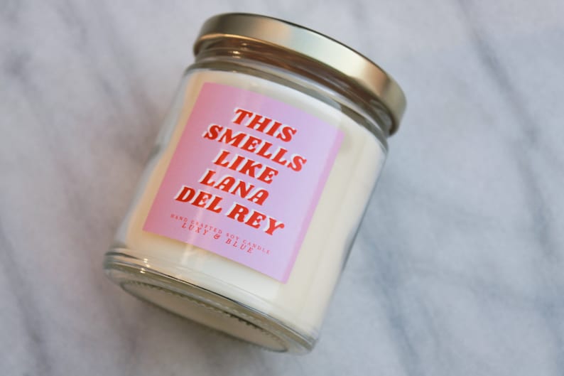 This Smells Like Lana Del Rey Candle Celebrity Candle Best Etsy Australia