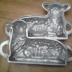 Aluminum cookie mold for cooking CAKE and making big cake Easter Lamb Gift for EASTER, metal cookie cutter zdjęcie 3