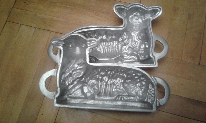 Aluminum cookie mold for cooking CAKE and making big cake Easter Lamb Gift for EASTER, metal cookie cutter zdjęcie 3