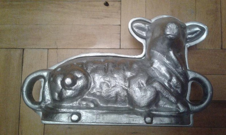 Aluminum cookie mold for cooking CAKE and making big cake Easter Lamb Gift for EASTER, metal cookie cutter zdjęcie 8