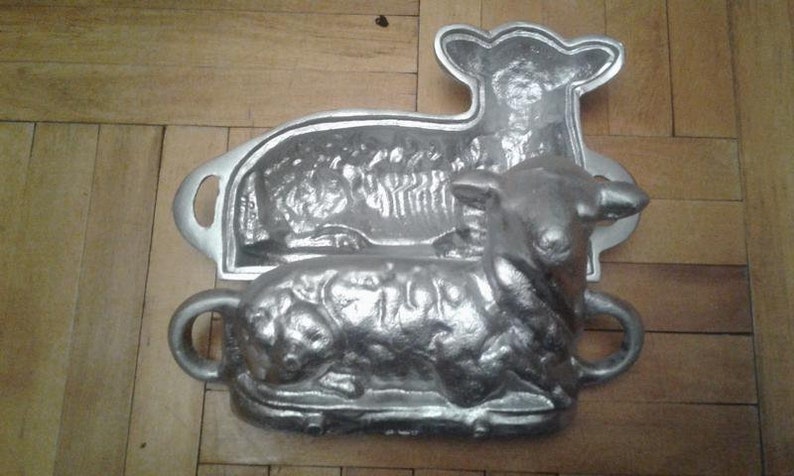 Aluminum cookie mold for cooking CAKE and making big cake Easter Lamb Gift for EASTER, metal cookie cutter zdjęcie 7