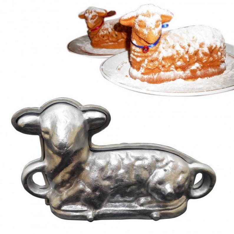 Aluminum cookie mold for cooking CAKE and making big cake Easter Lamb Gift for EASTER, metal cookie cutter zdjęcie 1