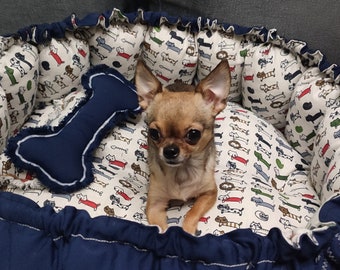 BED for CAT, puff pillow, bed for small dogs, modern round pet bed, cat pillows. Pet mat. Bed for pets.