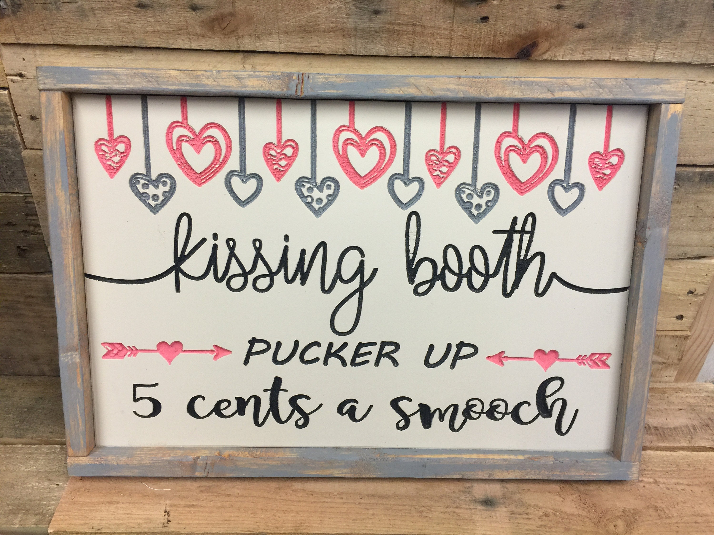 booth signrustic wood sign custom signs
