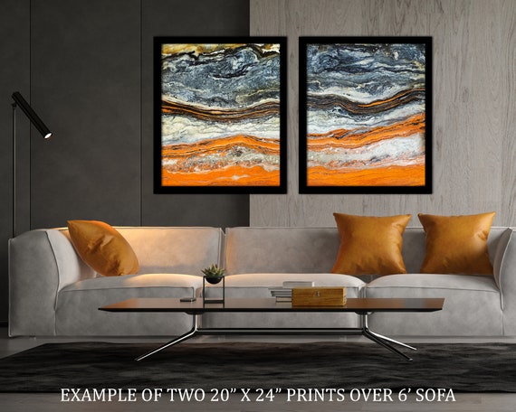 Orange Petrified Wood I | Color Photograph, Fine Art, Wall Art
