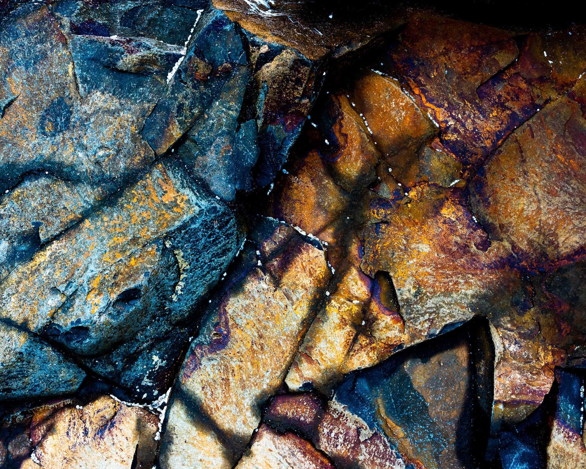 Rainbow Rock | color photograph, fine art, wall art print, wall decor, mineral photograph, rock photograph, geology art, nature abstract