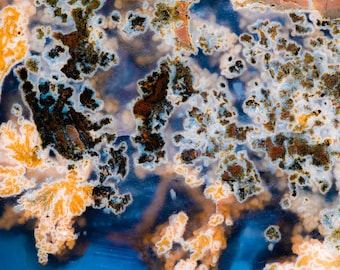 Blue Geode | color photograph, fine art, wall art print, wall decor, mineral photograph, rock photograph, geology art, nature abstract