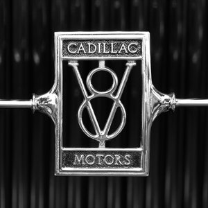 Cadillac | black and white photograph, fine art, wall art print, classic car, vintage automobile photo, gift for him, man cave wall art