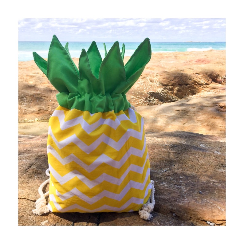 Drawstring Pineapple Shaped Backpack