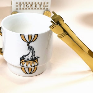 Handy Golden Sugar Tongs, Unique Pointing Hand Prongs with gift box image 6