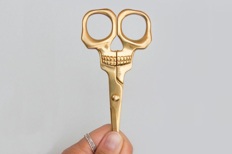 Skull Scissors for Embroidery & Crafts image 1