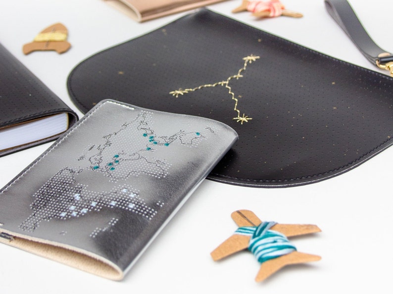 Stitch Where You've Been Travel Passport Cover Metallic Etsy