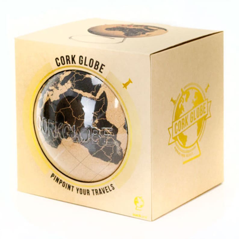 Pin Your Travels Cork Globe Etsy UK