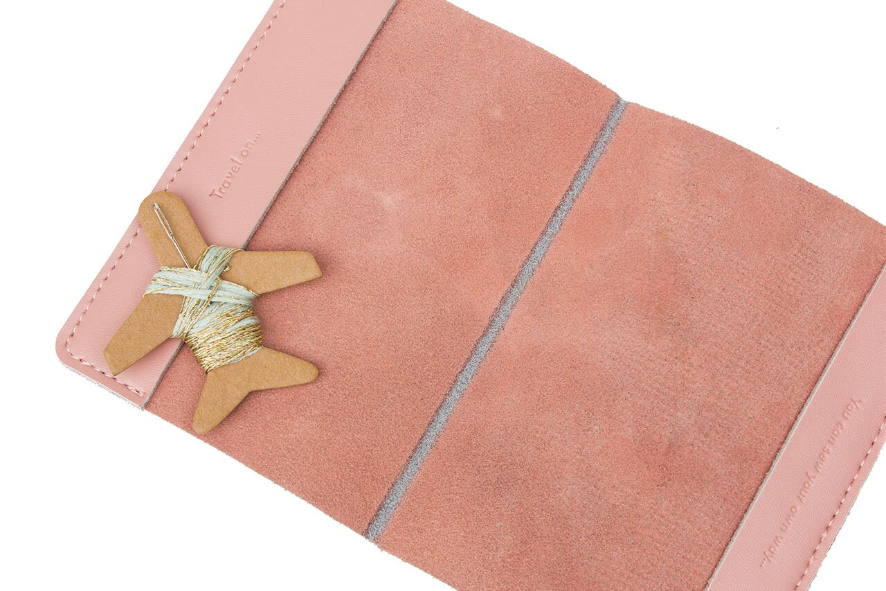 Stitch where you've been Travel Passport Cover Pink Etsy
