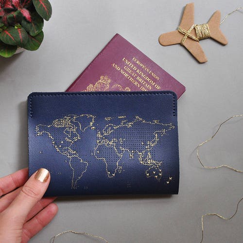 Stitch Where You've Been Travel Passport Cover Mint Etsy UK