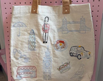 Stitch Your City - London Tote Bag Embroidery Kit