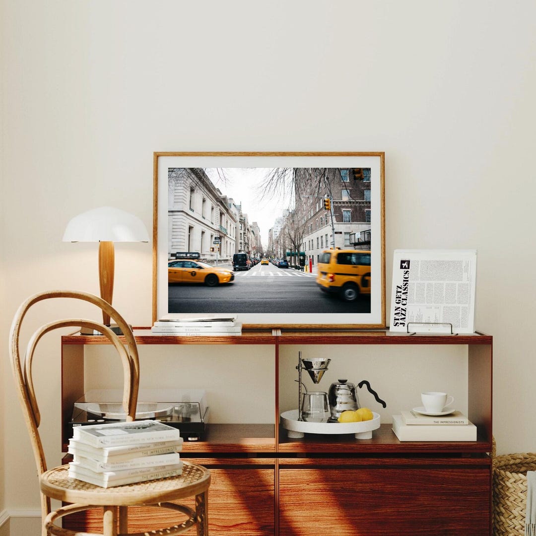 NYC Taxi Print | New York City Street Art Photography - Etsy