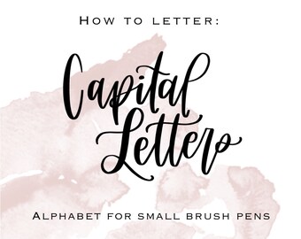 Capital Calligraphy Etsy