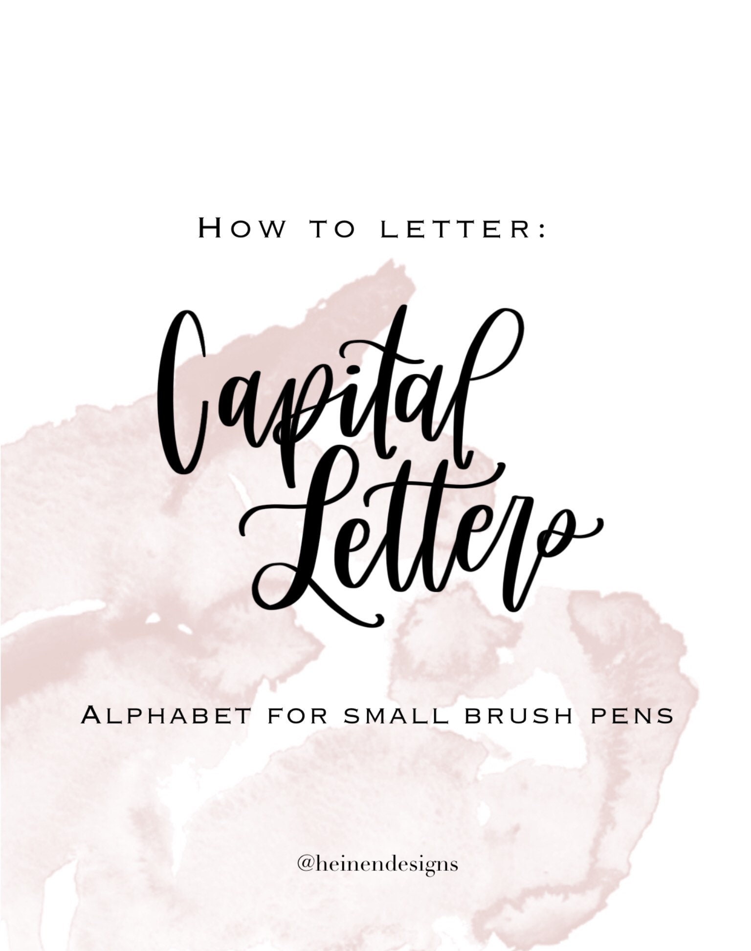 wallpapers Hand Lettering Capital Calligraphy Letters etsy