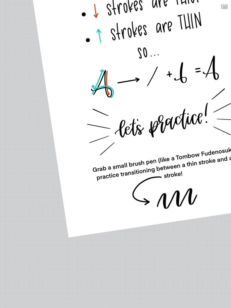 Calligraphy Capital Letters Practice Sheets Hand Lettering | Etsy