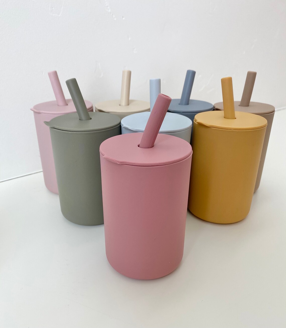 Toddler Straw Cup Silicone Sippy Cup Silicone Toddler Etsy