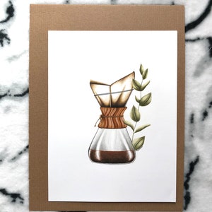 Coffee Art Print, Coffee Plant Art Print, Coffee Art, Coffee Bean Art, Plant Art Print, Coffee Bean, Coffee Plant, Coffee, Plant, Art Print image 1